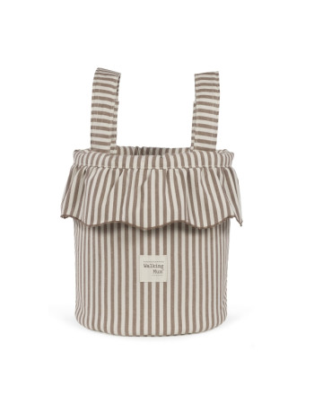 Οργανωτής Καροτσιού Bucket Praline Strips Moka | Walking Mum