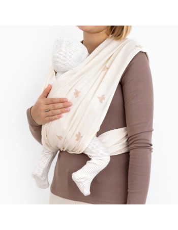 Εργονομικός Μάρσιπος Duo Baby Carrier Size 2 Εκρού | Bemini