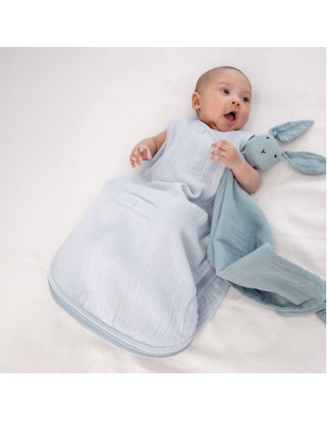 Bemini Magic Bag®0.5Tog Light Blue Swaddle 1-4M.