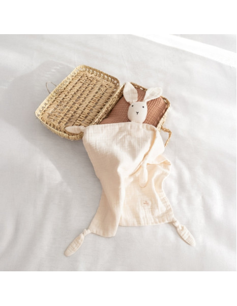 Πανάκι Παρηγοριάς Bemini Ecru Bunny 100%Cotton