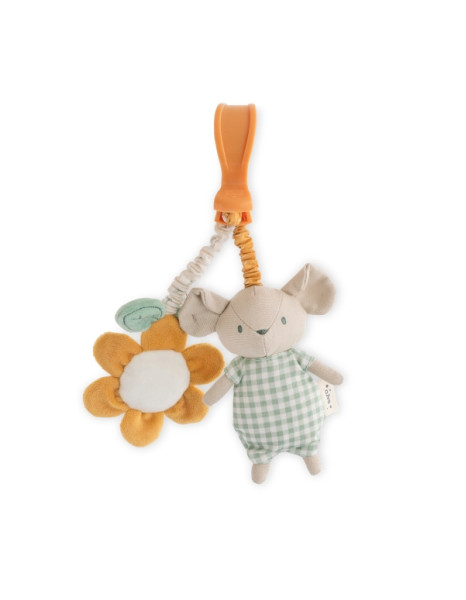 Κρεμαστή Κουδουνίστρα Spring Cottage Mouse Vichy 0+Μ