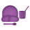 food set 4 pieces - purple
