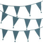 A Little Lovely Company Kids Wall Decor Blue Decorative Garland 400cm