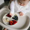 BabyOno: Πιάτο σιλικόνης με βεντούζες και χωρίσματα- Μπεζ