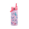 Stephen Joseph Kids Water Bottle Thermos Stainless Steel Non Spill 420ml Butterfly