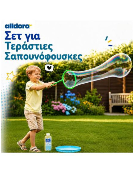 Alldoro: XXL Σετ για Τεράστιες Σαπουνόφουσκες