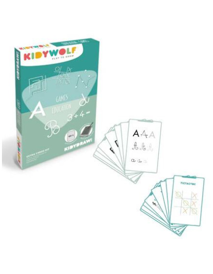 KIDYWOLF: 60 κάρτες για τα Mini Tablet ζωγραφικής με θέμα 