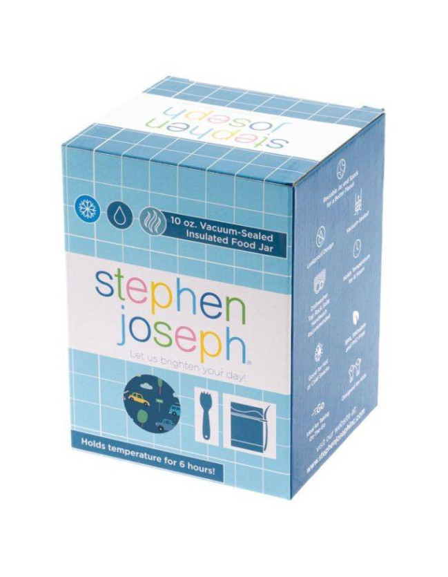 Kids' Food Thermos with Fork Farm Stephen Joseph Transportation Kids' Food Thermos with Fork Farm Stephen Joseph Transportation