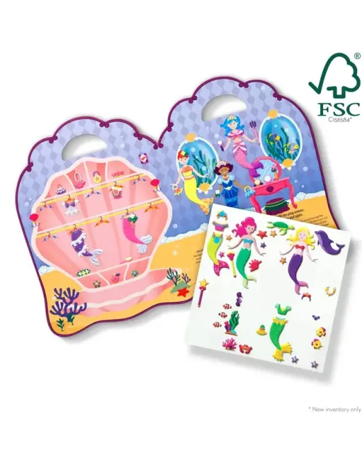 Melissa and Doug Puffy Sticker Play Set γοργόνα Melissa and Doug Puffy Sticker Play Set γοργόνα
