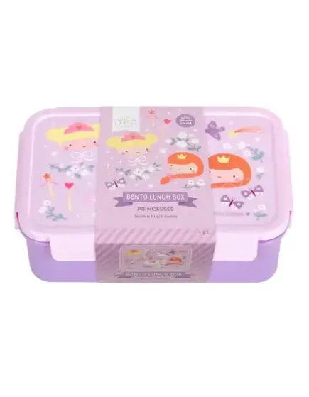 A little lovely company: Δοχείο φαγητού Bento με χωρίσματα- 1,2 L - Princesses