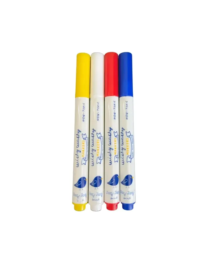 Mini Βιβλίο ζωγραφικής μαυροπίνακας + 4 Wishy Washy Markers-Σχέδια