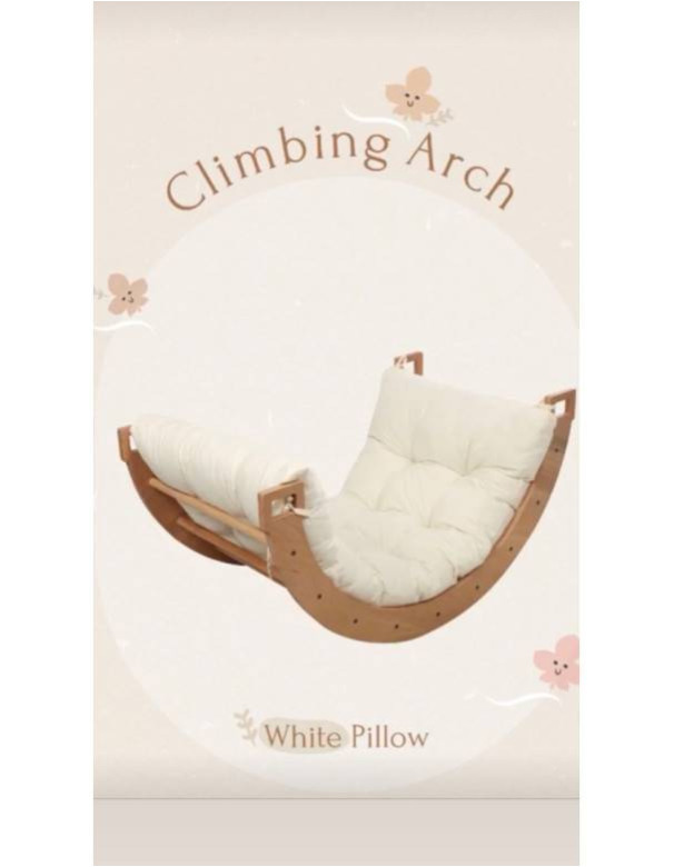 Pikler Arch with white pillow