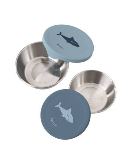 Fresk Kids' Dinner Set Made of Silicone Shark Fresk Kids' Dinner Set Made of Silicone Shark