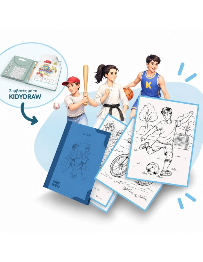 KIDYWOLF: 30 κάρτες για τα Tablet Illustration & Ζωγραφικής με θέμα 
