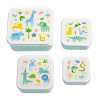 A little lovely company: Σετ 4 δοχεία φαγητού Lunch & Snack Box -Jungle