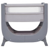 Shnuggle Cradle Lite with Mattress and Side Opening Gray