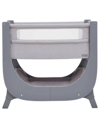 Shnuggle Cradle Lite with Mattress and Side Opening Gray