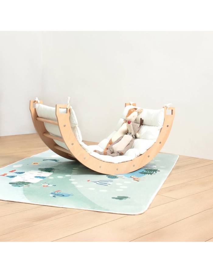 Pikler Arch with white pillow