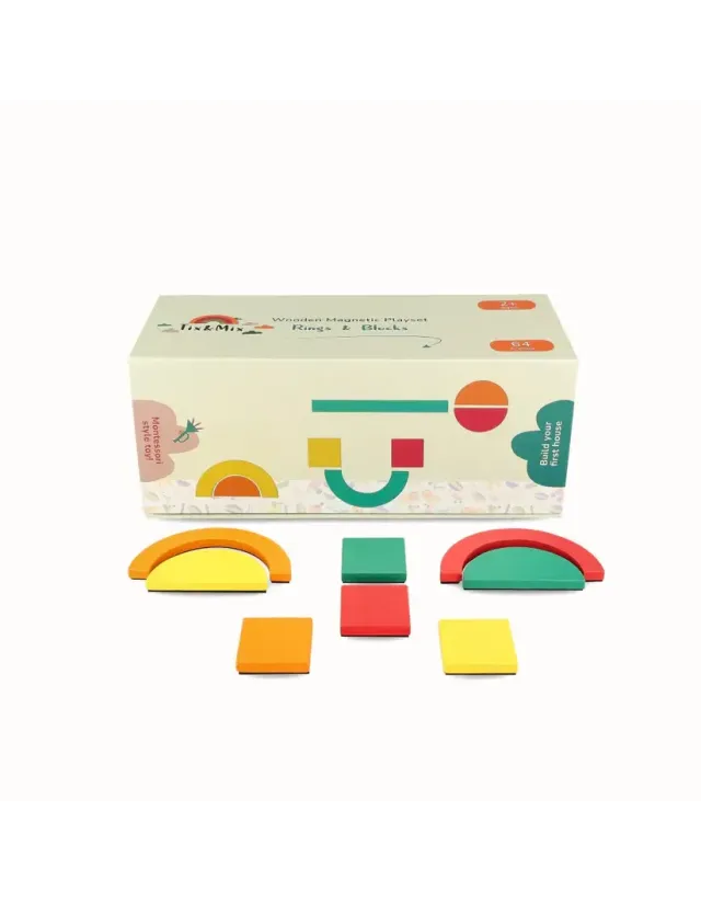 Rings & Blocks Play Kit (set of 64) Rings & Blocks Play Kit (set of 64)