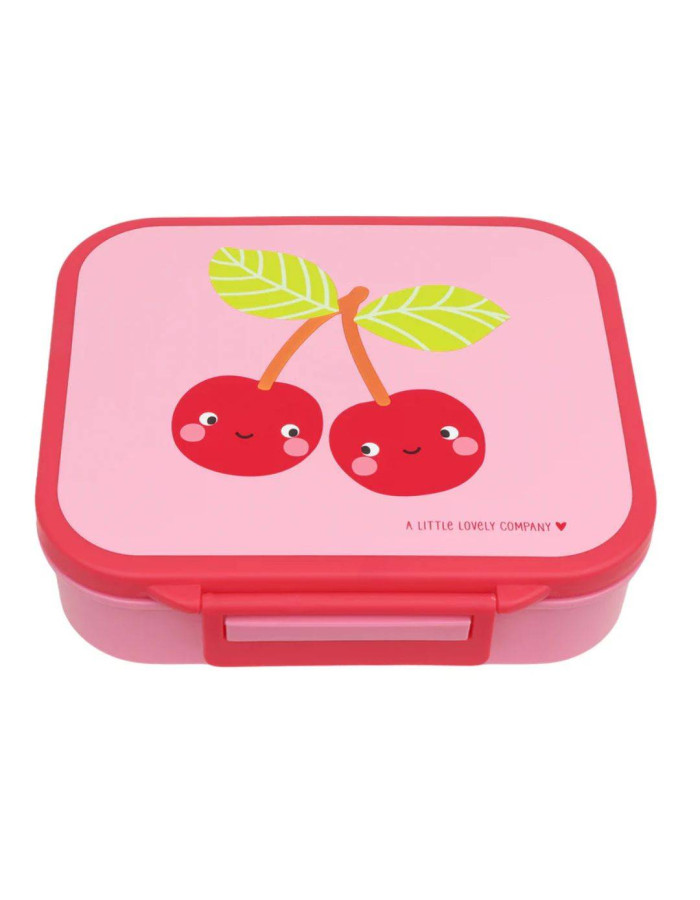 A little lovely company: Δοχείο φαγητού Bento με χωρίσματα- 900ml - Happy Cherries
