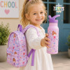 A Little Lovely Company Kids Stainless Steel Thermos Water Bottle with Straw Grey 500ml