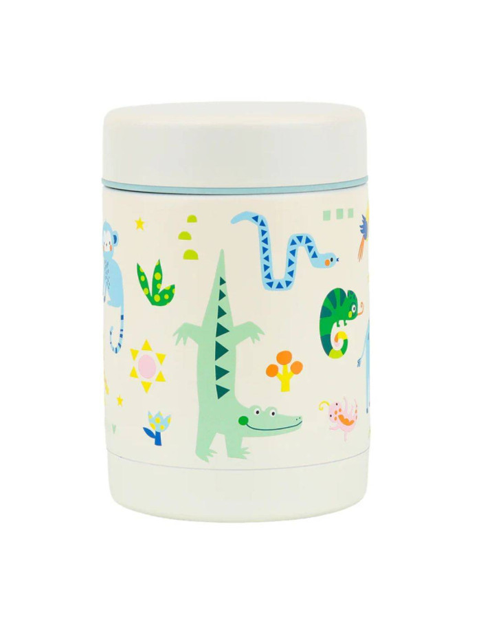 A little lovely company: Θερμός φαγητού από ανοξείδωτο ατσάλι 300ml-Jungle