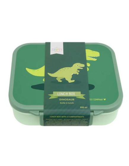 A little lovely company: Δοχείο φαγητού Bento με χωρίσματα- 900ml - Dinosaur