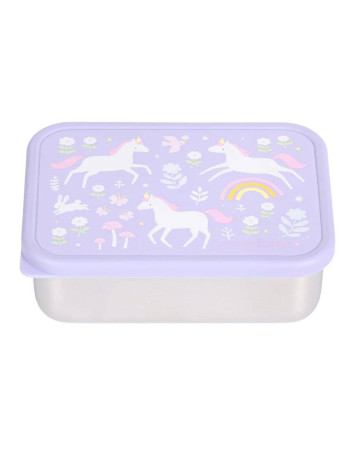 A little lovely company: Δοχείο φαγητού από ανοξείδωτο ατσάλι 900ml-Unicorn dreams