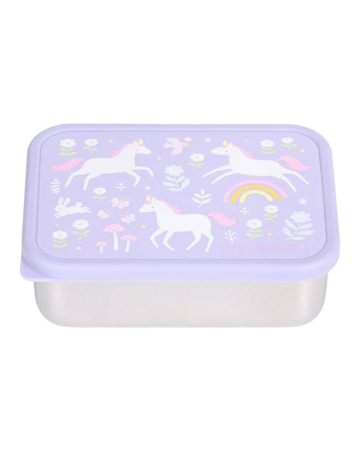 A little lovely company: Δοχείο φαγητού από ανοξείδωτο ατσάλι 900ml-Unicorn dreams