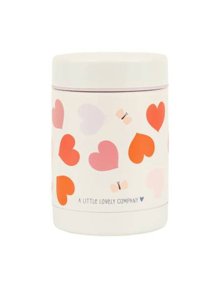A little lovely company: Θερμός φαγητού από ανοξείδωτο ατσάλι 300ml-Hearts