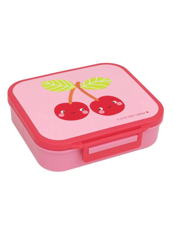 A little lovely company: Δοχείο φαγητού Bento με χωρίσματα- 900ml - Happy Cherries