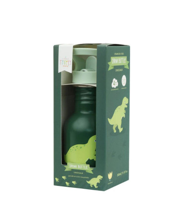 A Little Lovely Company Kids Water Bottle Dinosaur Stainless Steel Dinosaur 350ml
