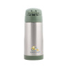 Stephen Joseph Stainless Steel Kids Water Bottle Thermos with Straw Non Spill Light Blue 325ml Construction Stephen Joseph Stainless Steel Kids Water Bottle Thermos with Straw Non Spill Light Blue 325ml Construction