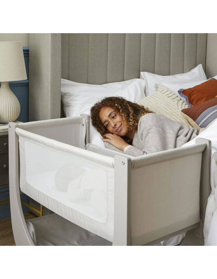 Shnuggle Cradle Lite with Mattress and Side Opening Gray Shnuggle Cradle Lite with Mattress and Side Opening Gray