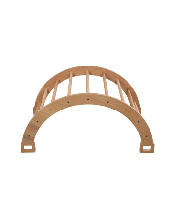 Pikler 2 in 1 wooden climbing bridge