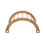 Pikler 2 in 1 wooden climbing bridge