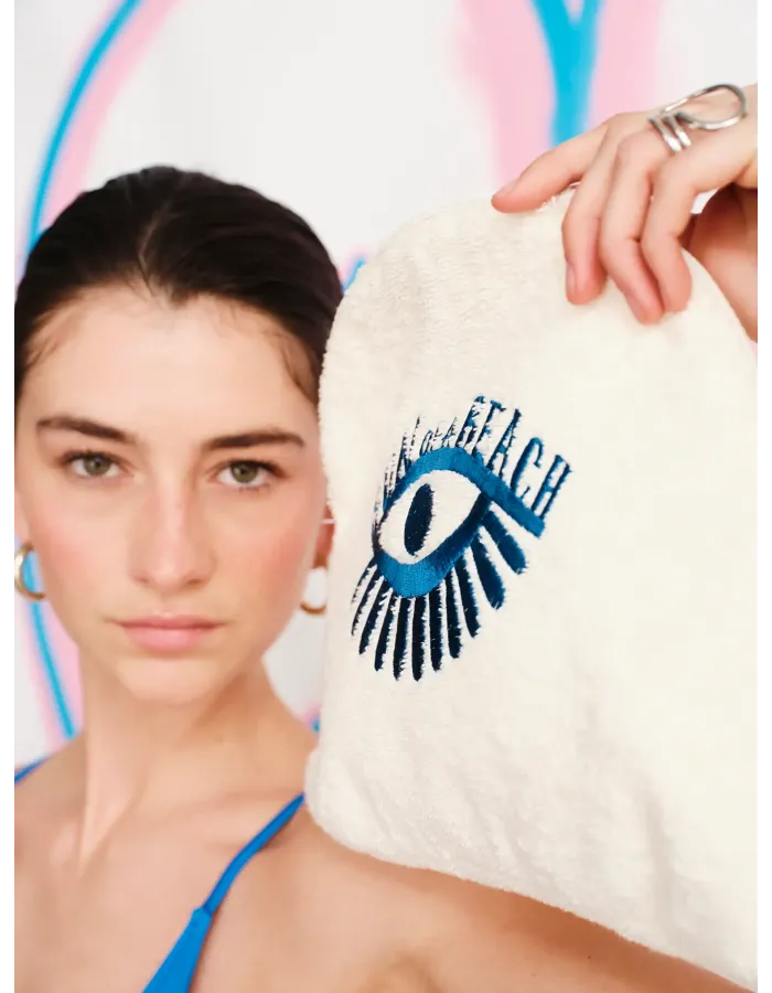 Sun of a Beach Large Luna Waterproof Pouch ECRU