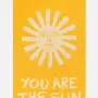 YOU ARE THE SUN SUNFLOWER Feather Beach Towel