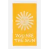 YOU ARE THE SUN SUNFLOWER Feather Beach Towel YOU ARE THE SUN SUNFLOWER Feather Beach Towel