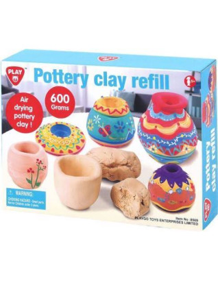 Playgo Πηλός Pottery Clay Refill 600gr (8509)
