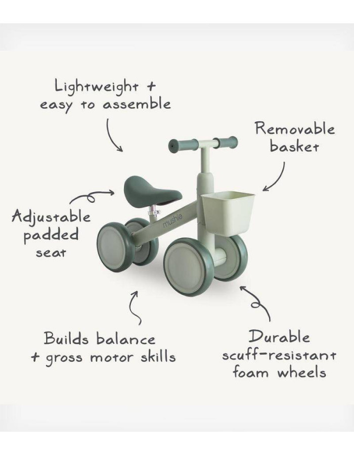 Mushie Children's Training Bike Sage Mushie Children's Training Bike Sage