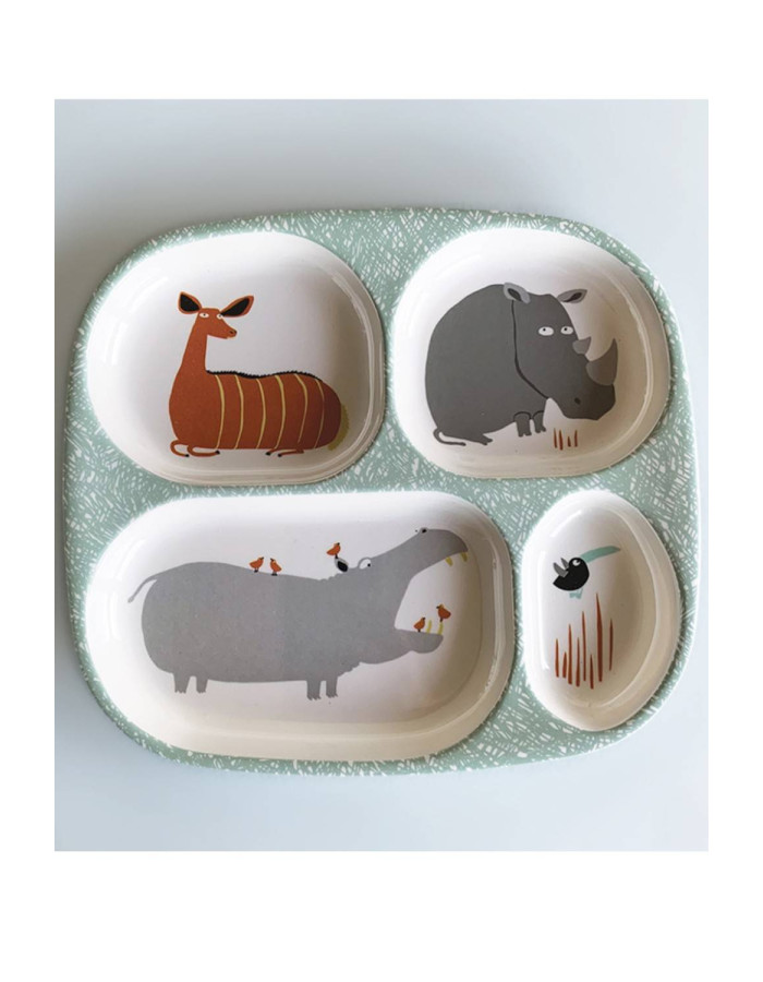 21×24 Little Prince Petit Jour Paris Baby Food Plate Savane