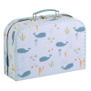 A Little Lovely Company Wooden Decorative Suitcase Ocean 2pcs
