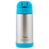 Stephen Joseph Stainless Steel Kids Water Bottle Thermos with Straw Non Spill Light Blue 325ml Stephen Joseph Stainless Steel Kids Water Bottle Thermos with Straw Non Spill Light Blue 325ml