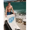 Πετσετα θαλάσσης Feather Beach Towel EYE BRIGHT BLUE