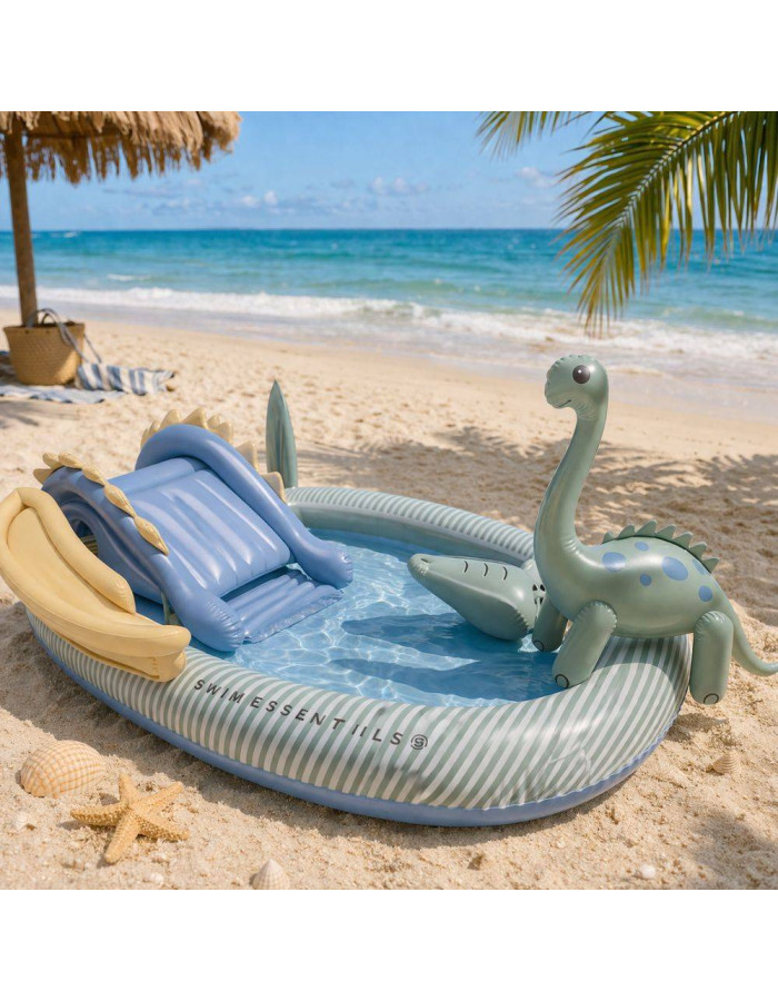 Swim Essentials Children's Inflatable Swimming Pool 203x173x89cm Dino