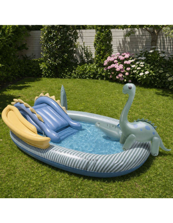 Swim Essentials Children's Inflatable Swimming Pool 203x173x89cm Dino