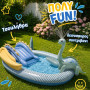 Swim Essentials Children's Inflatable Swimming Pool 203x173x89cm Dino