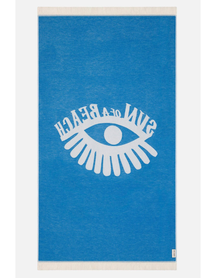 Πετσετα θαλάσσης Feather Beach Towel EYE BRIGHT BLUE