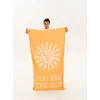 YOU ARE THE SUN SUNFLOWER Feather Beach Towel YOU ARE THE SUN SUNFLOWER Feather Beach Towel